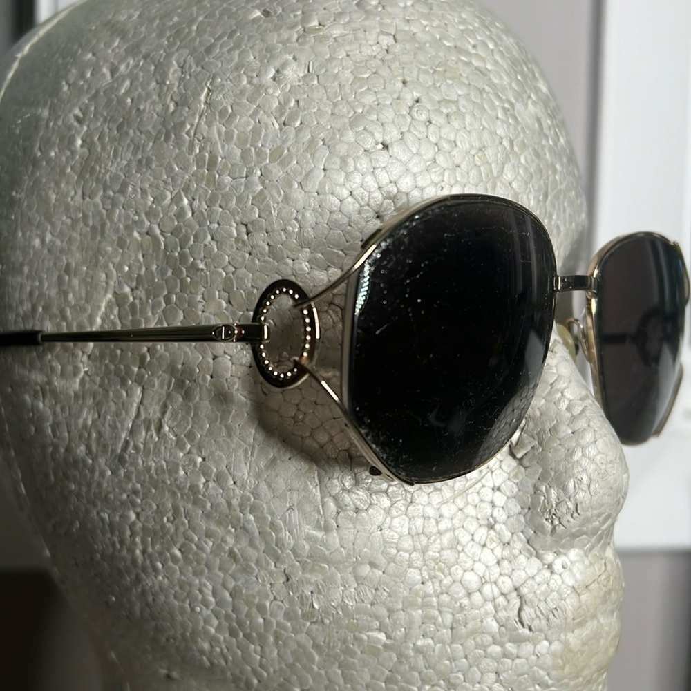 Vintage Christian Dior Eyeglasses Sunglasses Goldtone Frames